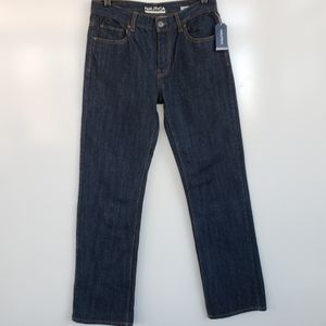 NAUTICA Boys Dark Blue Straight Fit Jeans Size: 16